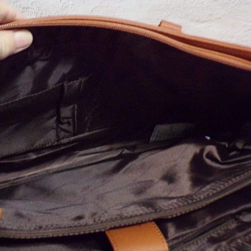 Lovevook Laptop Briefcase Shoulder Bag WB147628LK‎ Brown Gold Key Holder New